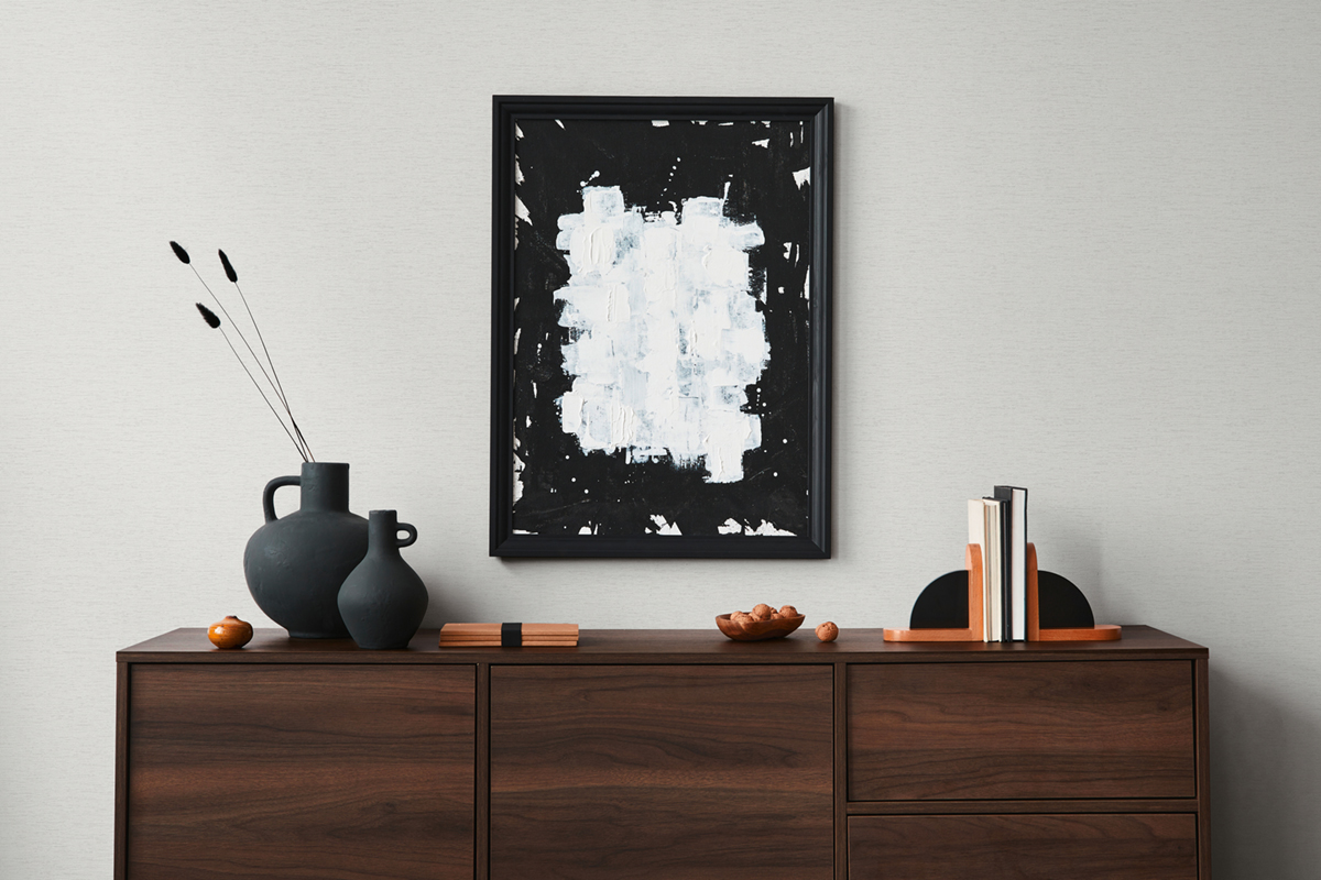 Papier peint Uni Toile Fond Tissé blanc cassé - Famous Garden d'A.S. Création AMB2 | Réf. AS-393515