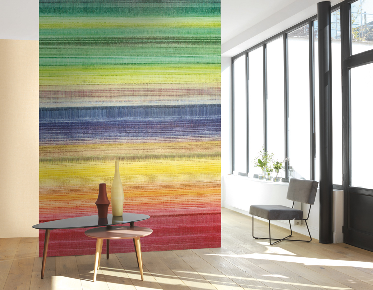 Papier peint Panoramique Multicouleurs Multistripe - Beauty Full Image de Casadéco | Réf. BFIM84912428