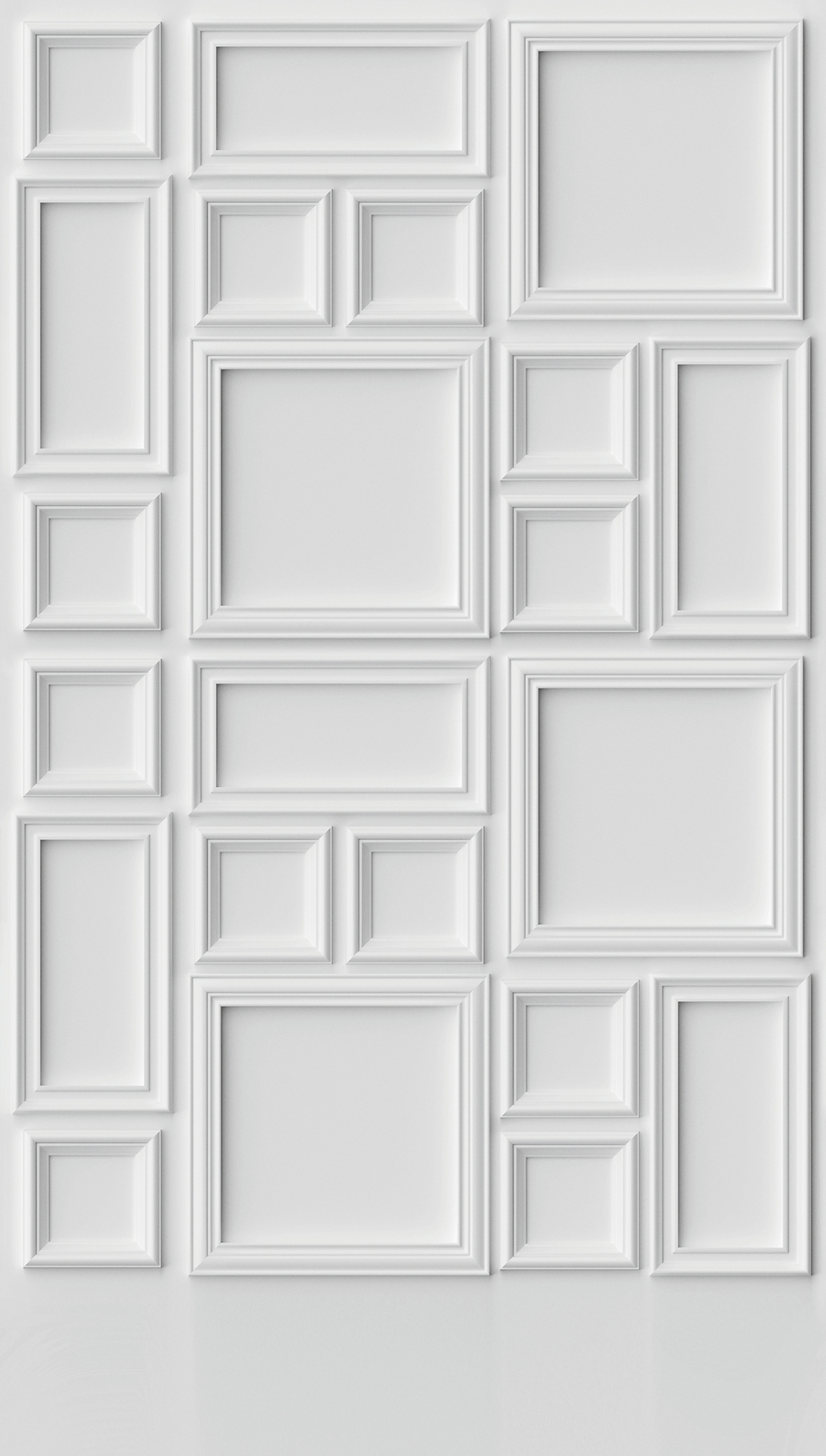 Papier peint panoramique Moulure Cadre blanc - The Wall 3 d'A.S. Création | Réf. AS-398211