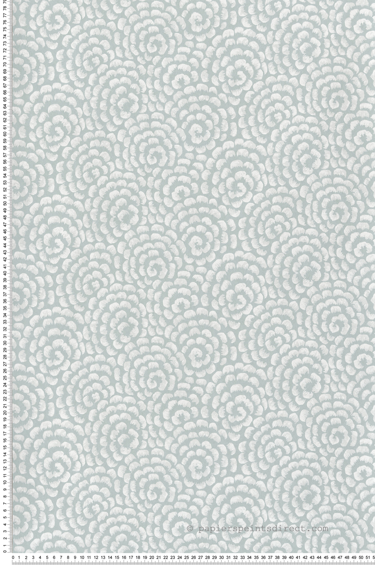 Papier peint Fleurs Kingsley ver d'eau - Ashdown de Nina Campbell | Réf. OSB-NCW4395-06