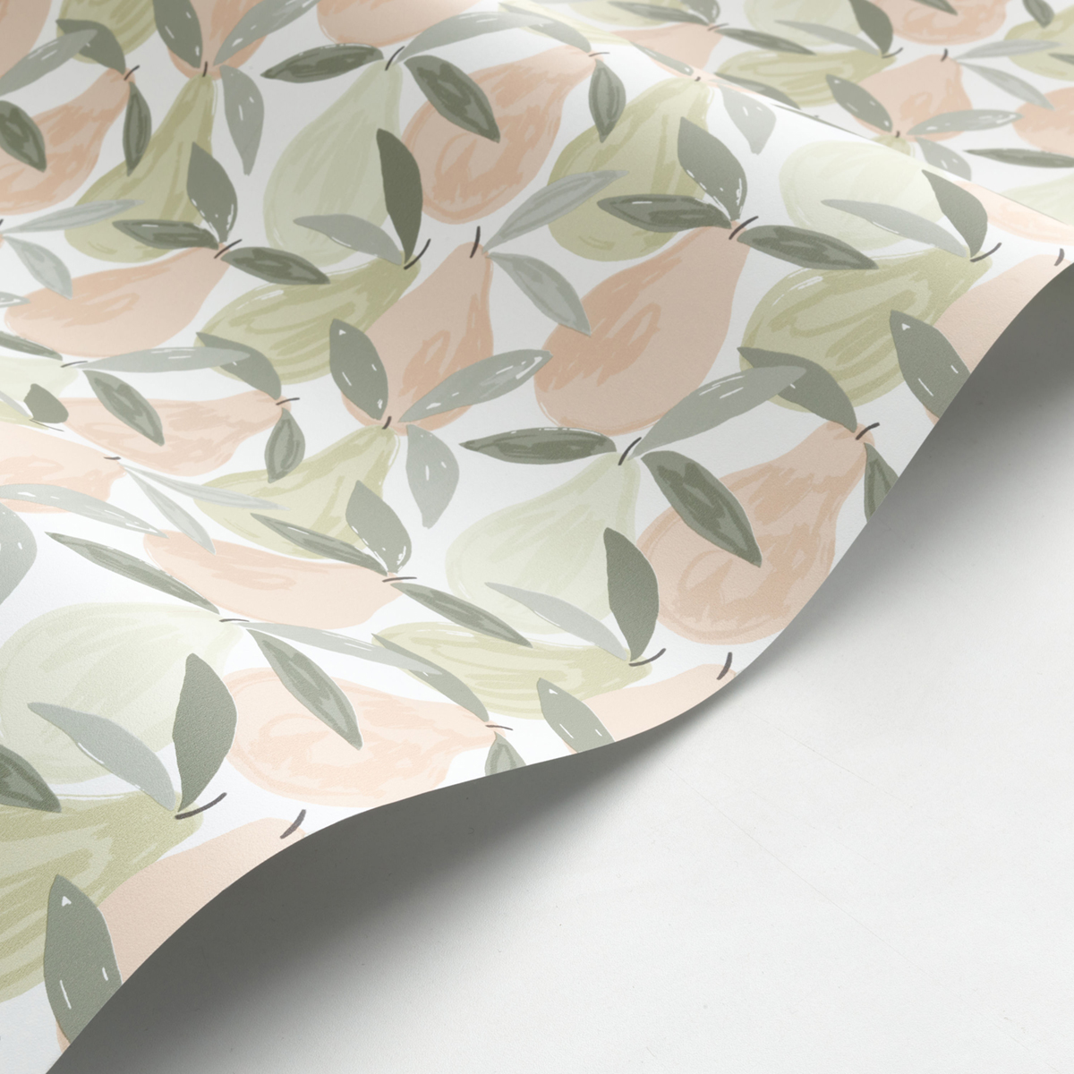 Papier peint Enfant Poire vert amande nude - Once Upon A Time de Casadéco | Réf. OUAT88357492