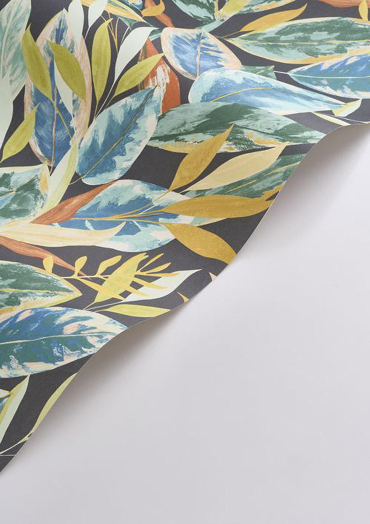 Papier peint Ficus Feuille bleu - Rio de Casadéco AMB4| Réf. RIOC201816641