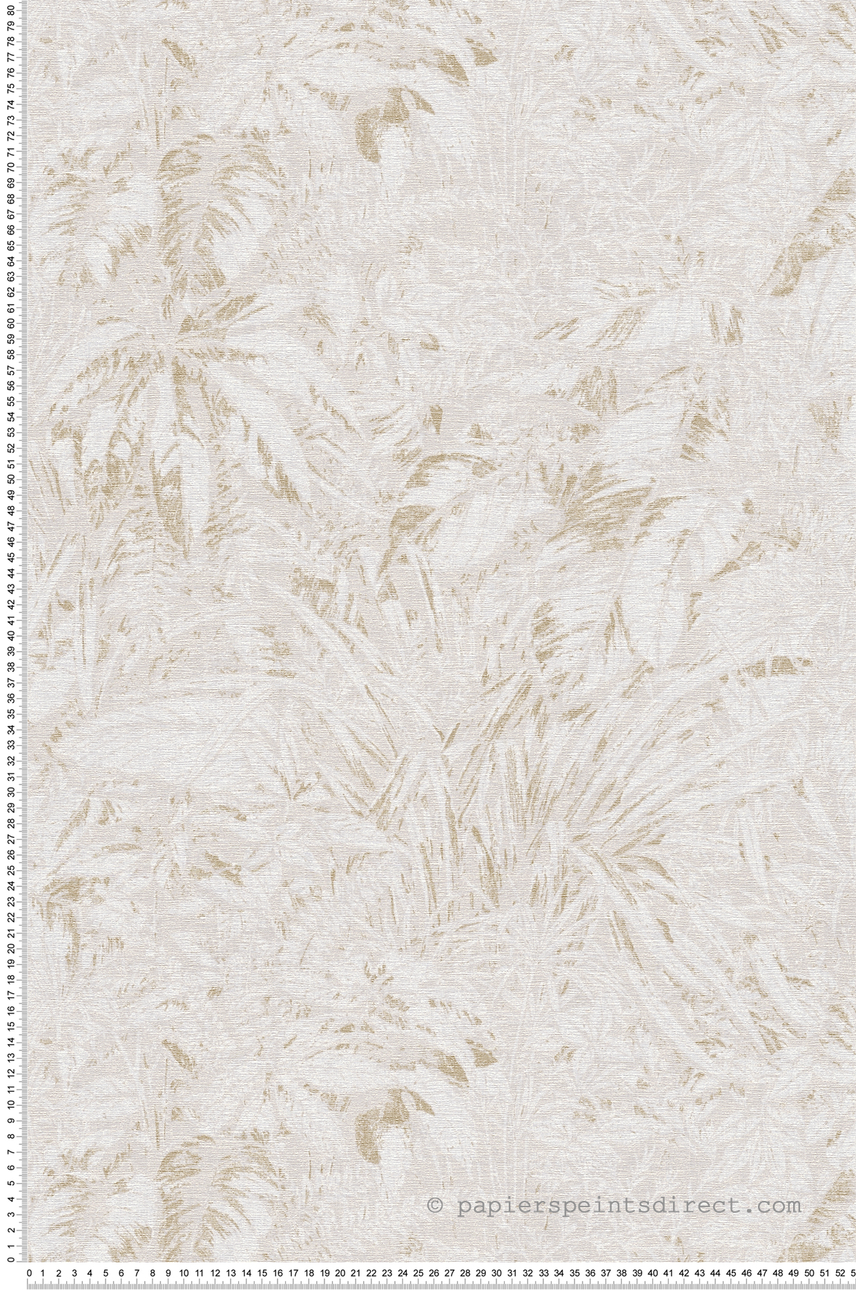 Papier peint Feuillage Discret Nature lin doré - Smart Surfaces d'A.S. Création | Réf. AS-395601