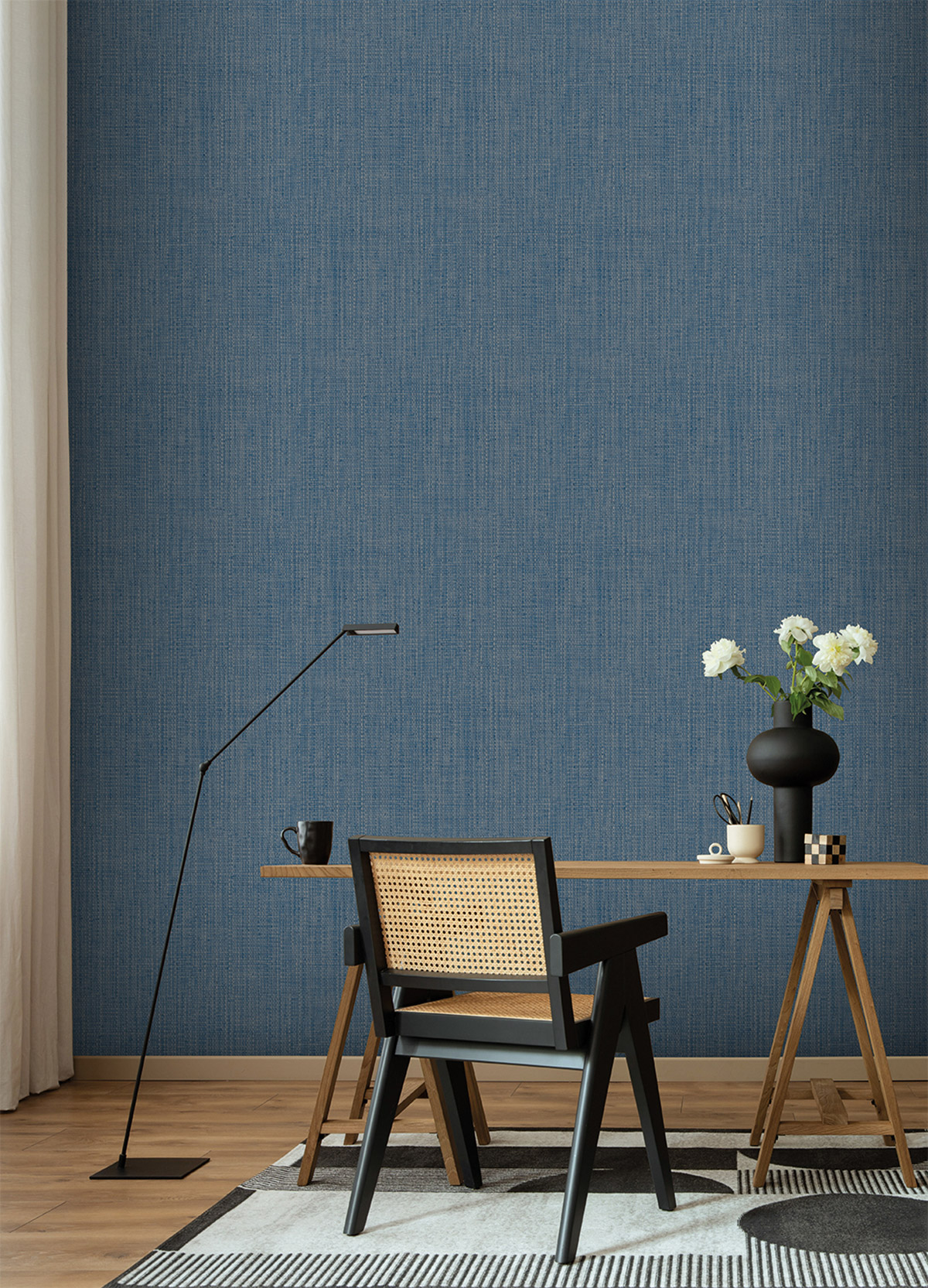 Papier peint Effet Tissé bleu - Atacama de Montecolino | Réf. MC-IM28007