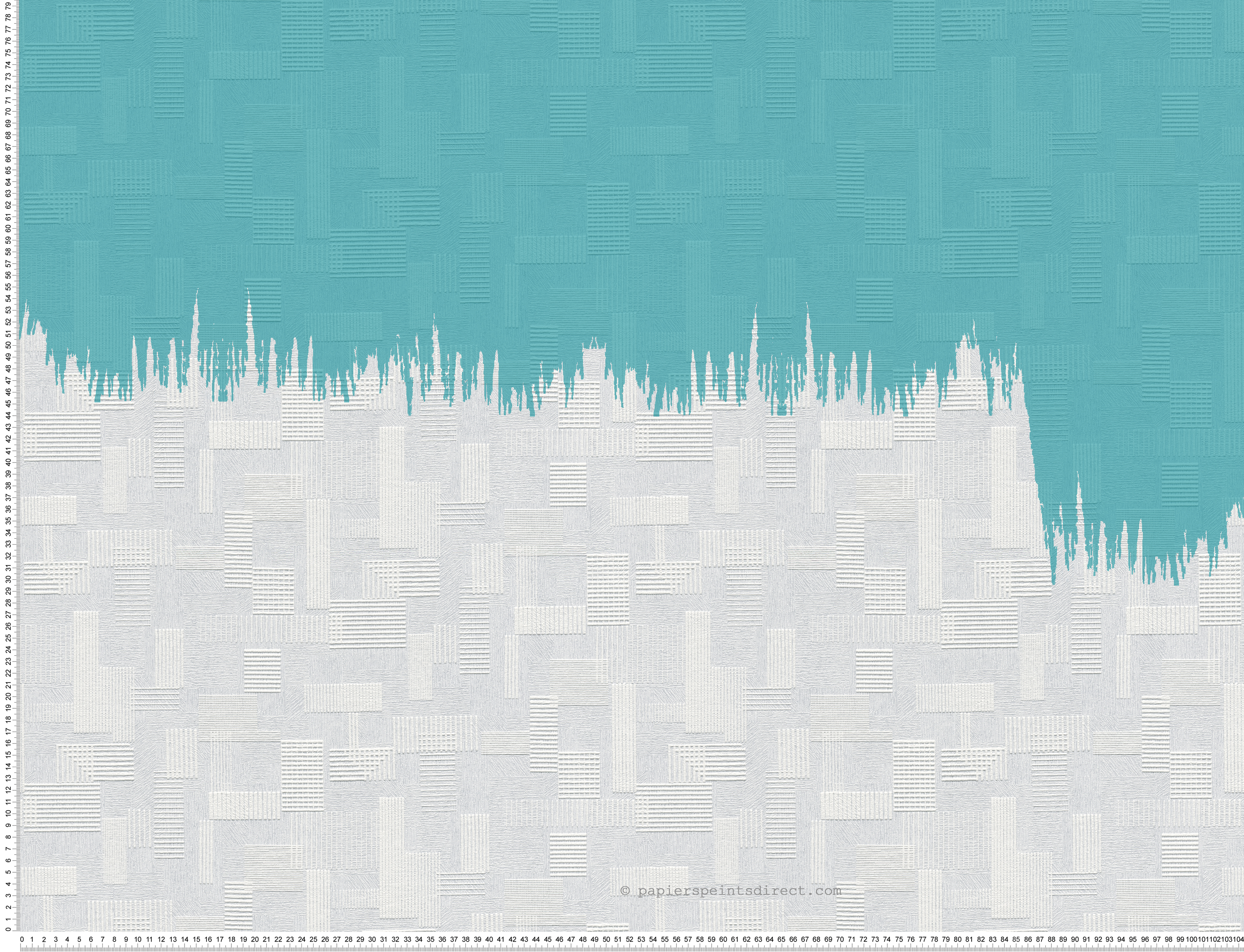 Rectangles à rayures superposés - Papier peint à peindre GO de Montécolino