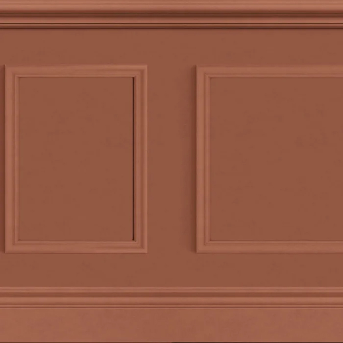 Papier peint Soubassement Moulure Petit Salon terracotta - Galons et Frises de Casadéco | Réf. GAFR200458631