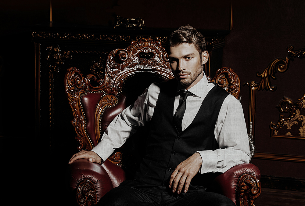 Papier peint panoramique Portrait Black Tie 2 - Référence DD113262 - Intissé 200g/m2 - Standard 400 x 270