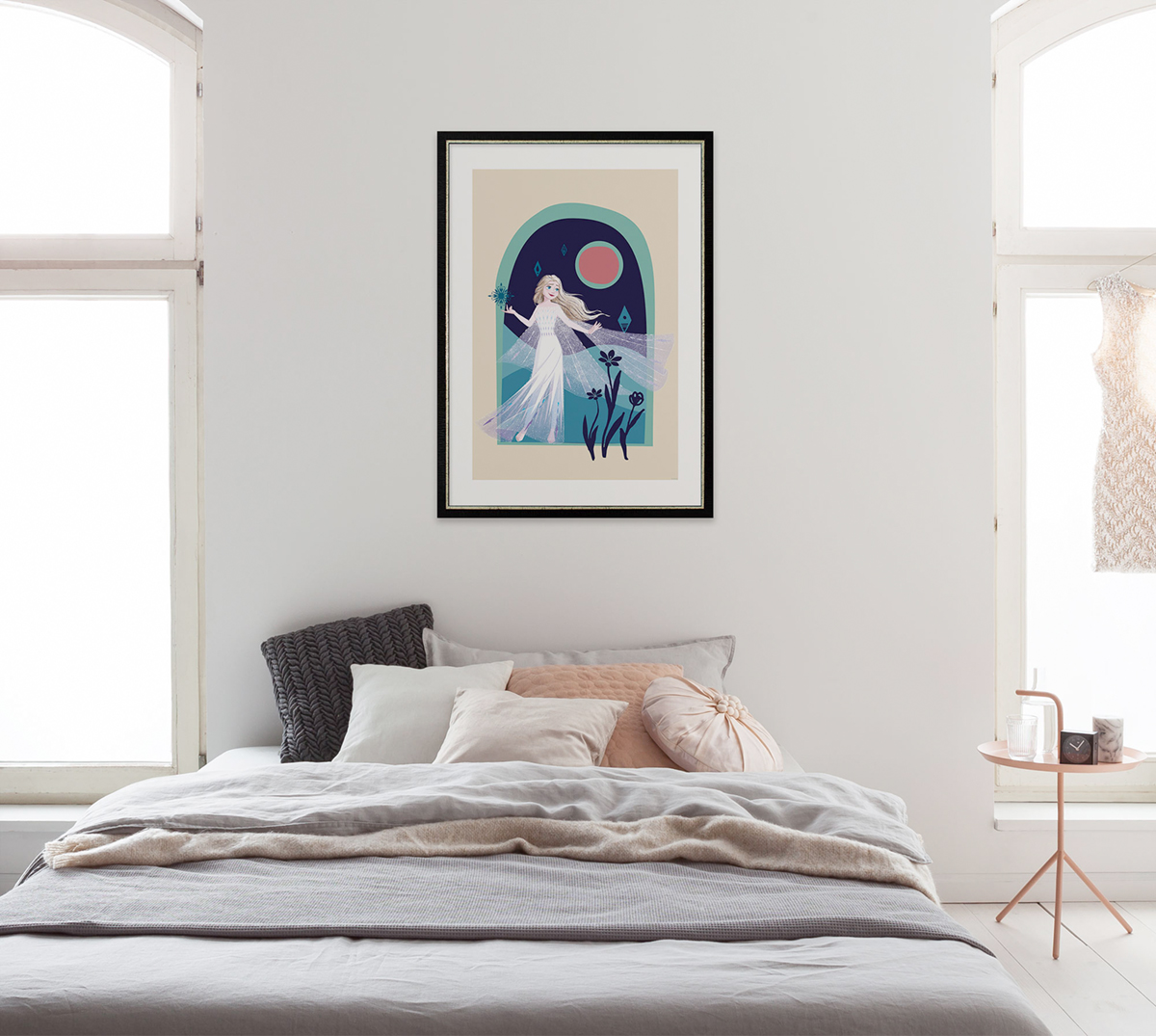 Affiche enfant Elsa Reine des Neiges Disney - Affiche décorative Komar Into Wonderland