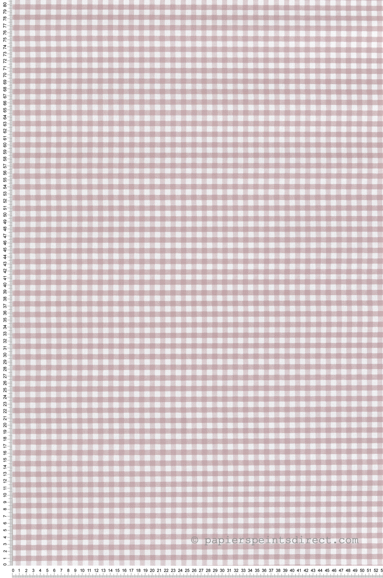 Papier peint Motif Vichy rose poudré - Garden Party 2 de Montecolino | Réf. MC-8394
