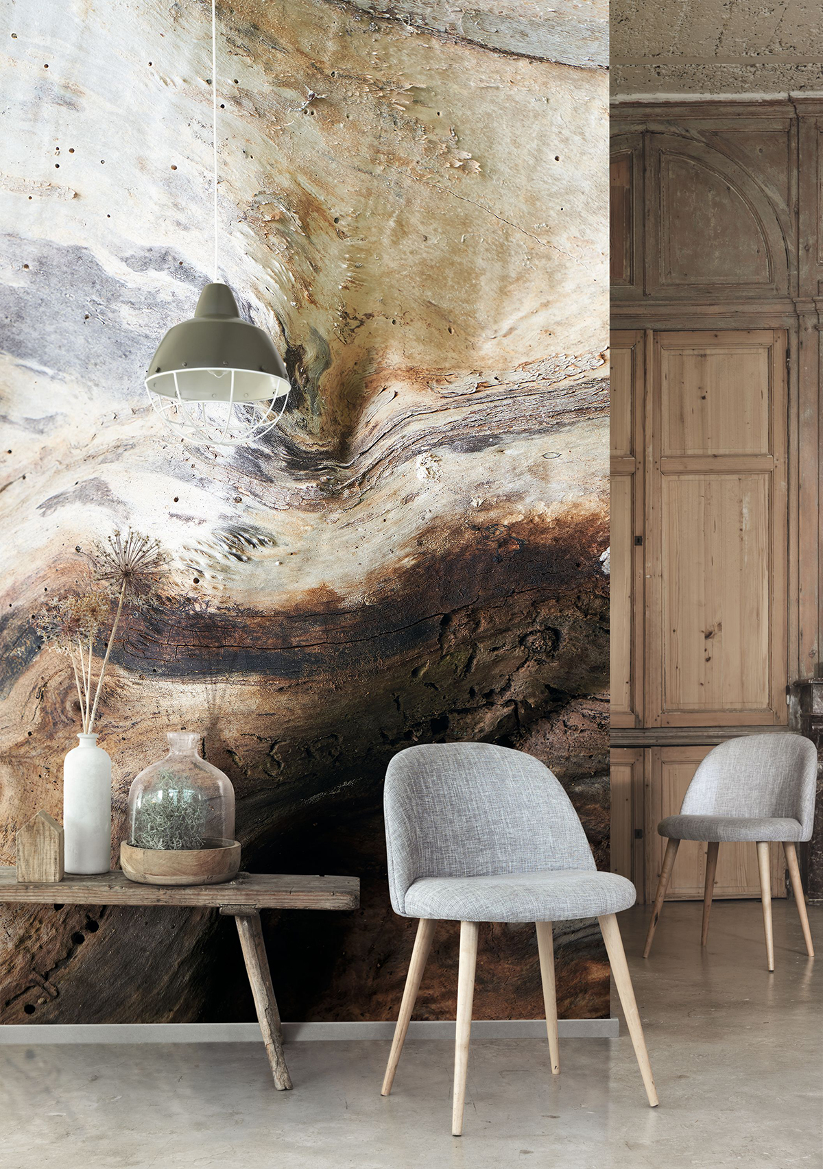 Papier peint panoramique Graphique Arbre marron - Beauty Full Image 2 de Casadéco | Réf. BFMA86151575