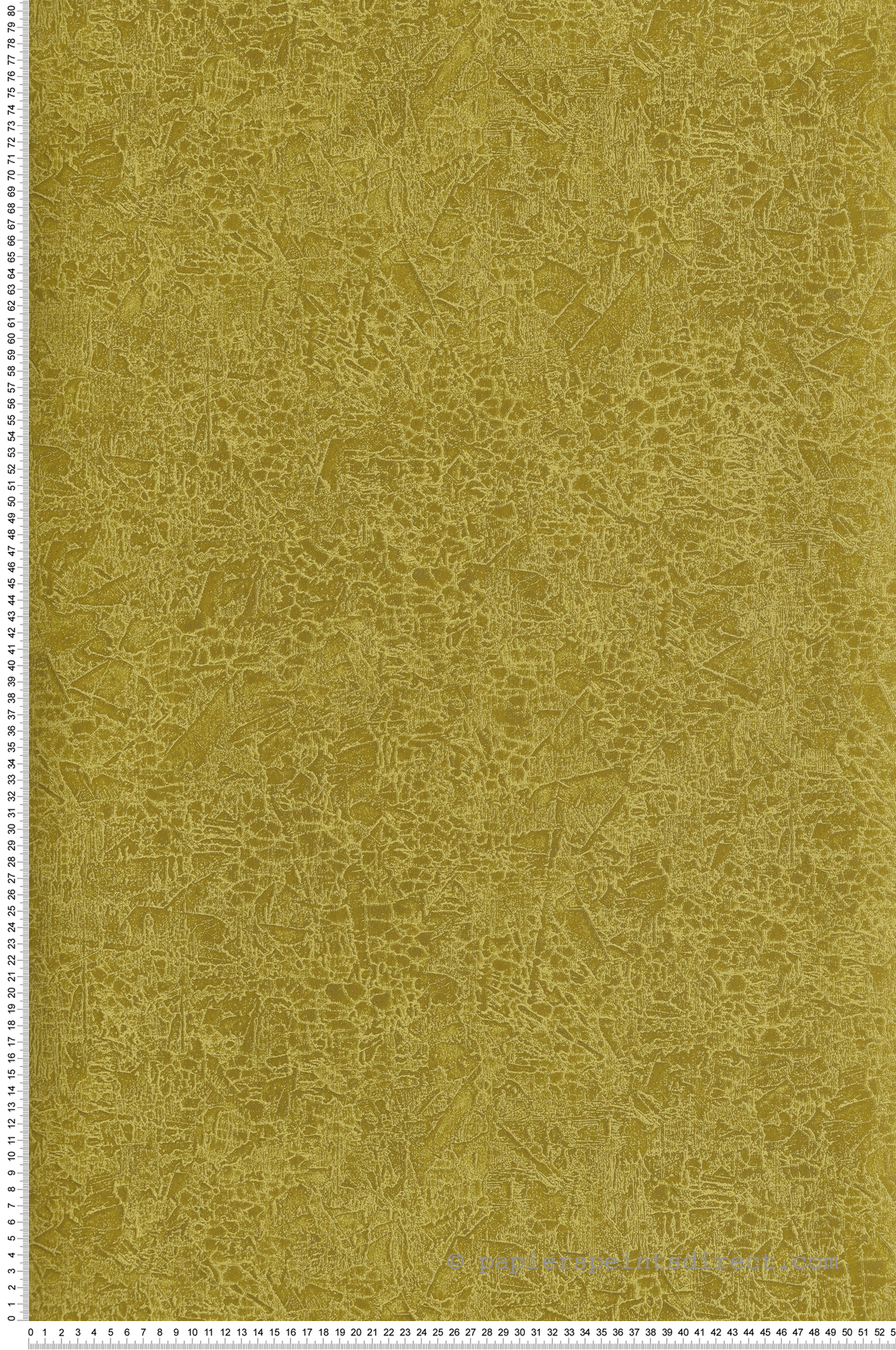 Papier peint Effet Craquelé Ramon vert olive doré - Havana de Masureel | Réf. MAS-HAV1003