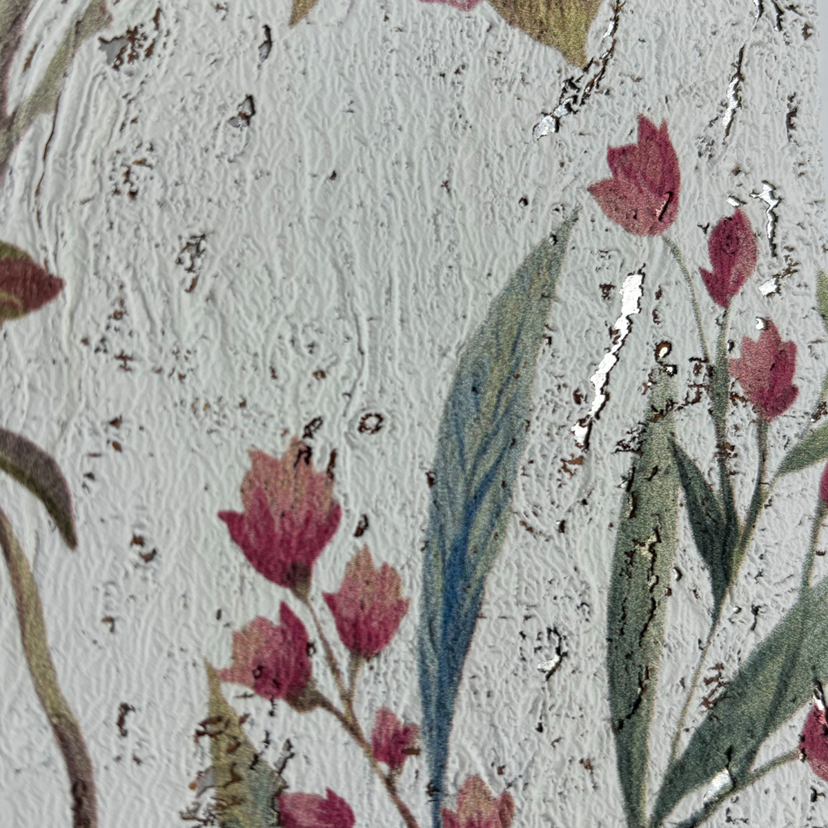 Papier peint panoramique Jardin de Charleston Liège blanc - Daisy Bennett d'Initiales AMBZ | Réf. INI-DB32400M