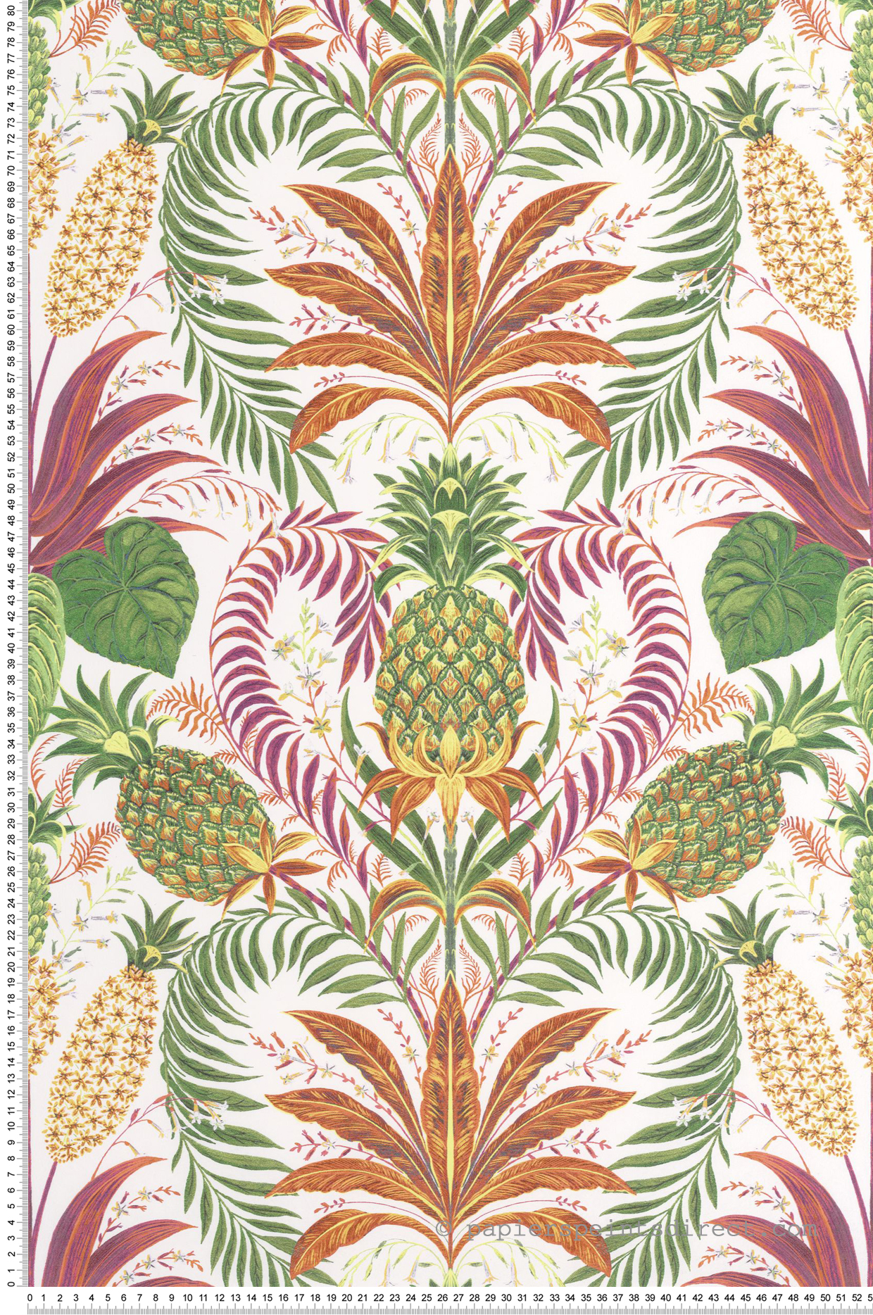 Papier peint Jungle Ananas Samba fuchsia - Rio de Casadéco | Réf. RIOC201824497