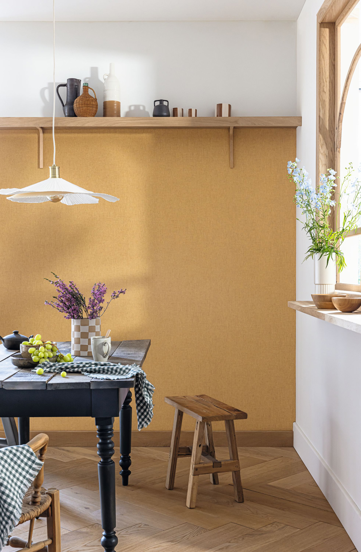 Papier peint Faux Uni Tissage noisette - Twist de Casélio | Réf. TST103222200