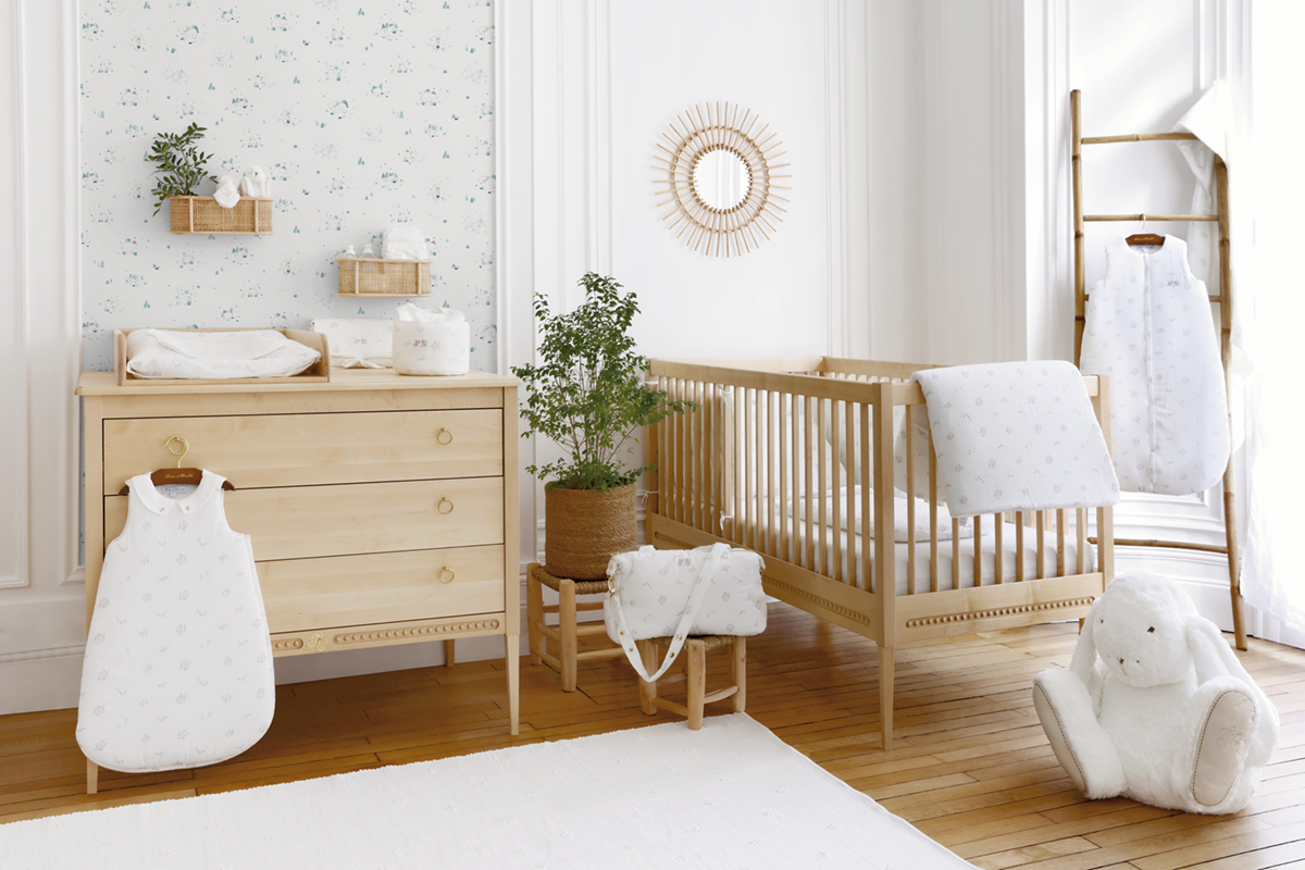 Papier peint Petits Animaux Nature bleu - Tartine & Chocolat de Lutèce | Réf. LTC-36230601