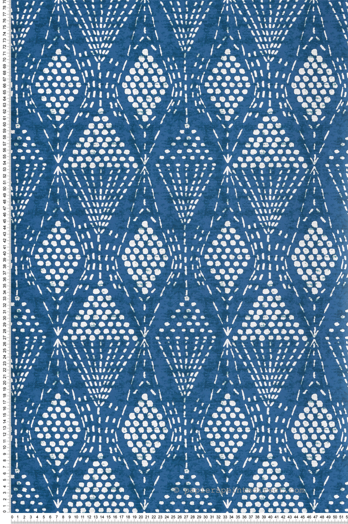 Papier peint Ethnique Losange bleu marine - Happy de Lutèce | Réf. LTC-FD26320