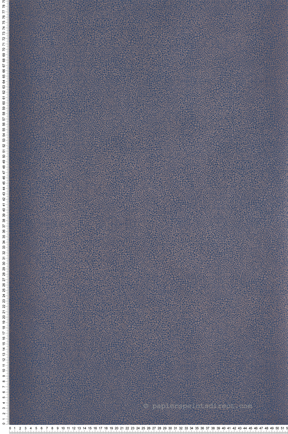 Papier peint Céramique Craquelée bleu foncé - Elodie 1838 Wallcoverings d'Initiales | Réf. INI-90714101