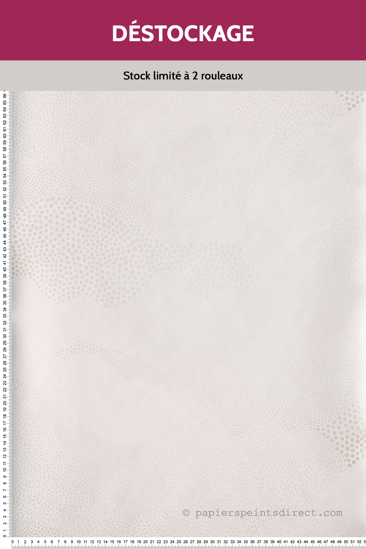 Papier peint Destockage - Géométrique Mister Sandman Blanc Nacré - The place to bed