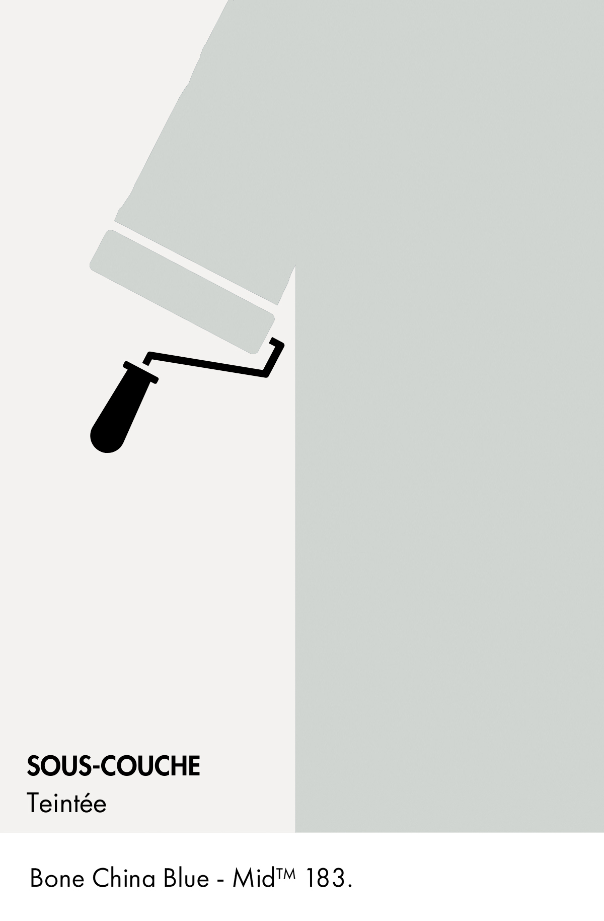 Sous-couche teintée Bone China Blue Mid n°183 Wall Primer Sealer 2,5 litres