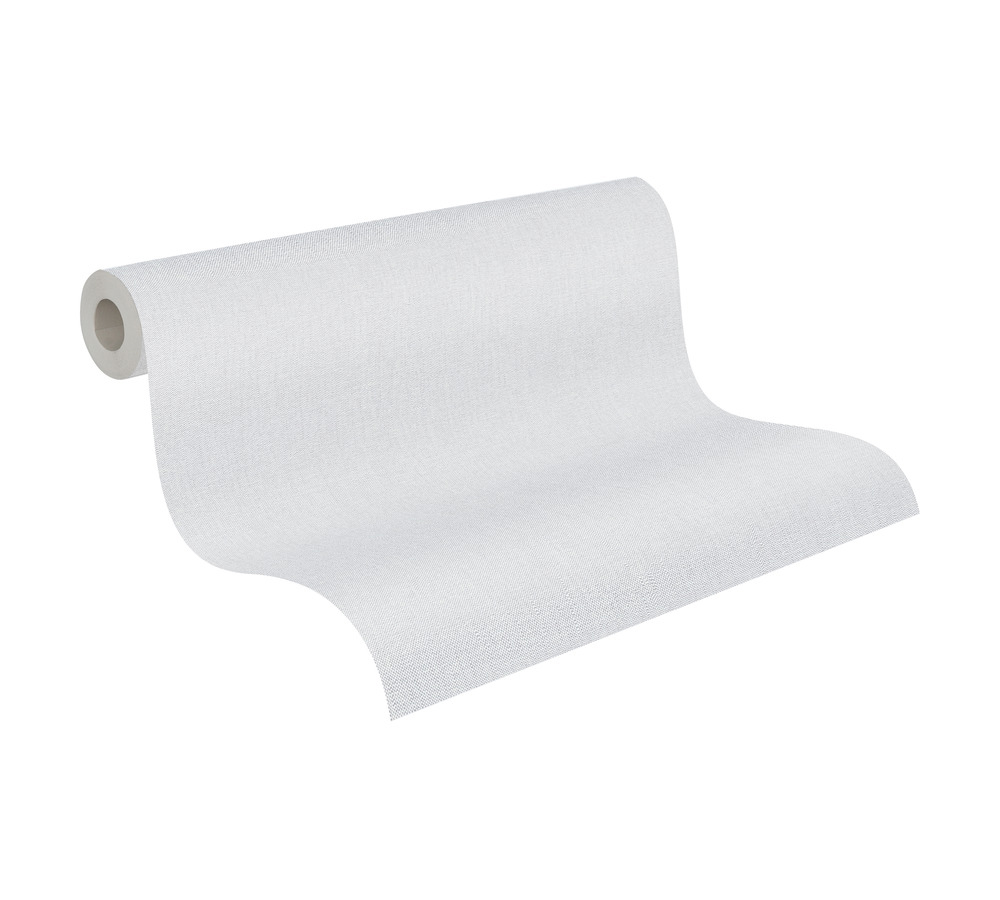 Papier peint Uni Toile blanc grisé - Pure Elegance d'A.S. Création AMBR | Réf. AS-397829