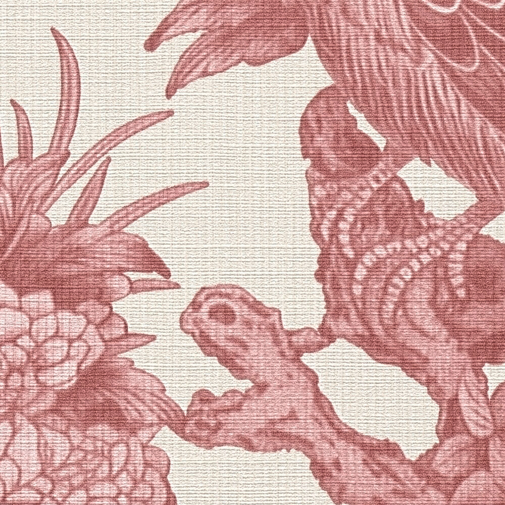Papier peint Jardin Paon vieux rose - Metropolis Michalsky 6 de Livingwalls ZOOM | Réf. AS-399824