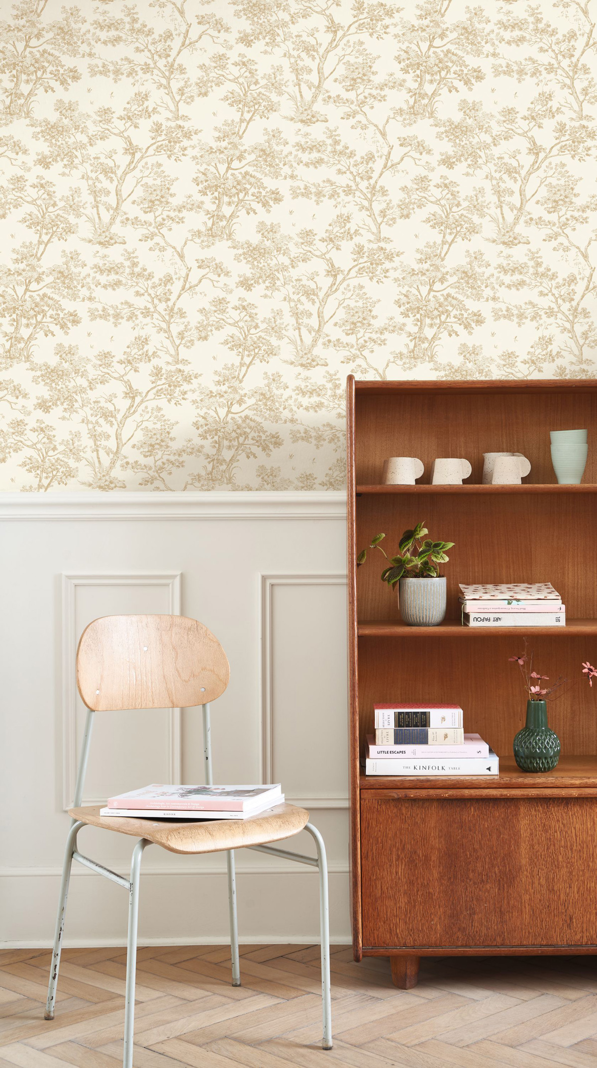 Papier peint Arbre beige - Les Belles Toiles De Jouy 2 de Casadéco | Réf. BTJD81521122