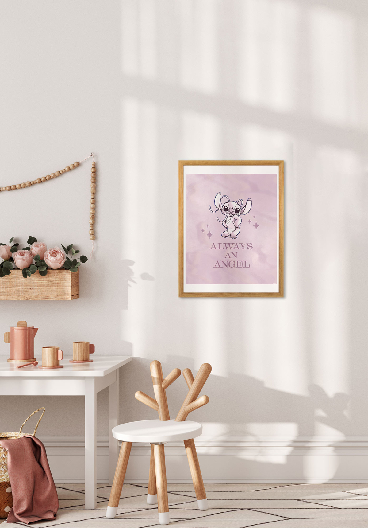 Affiche enfant Stitch Always an Angel - Affiche enfant décorative Komar Disney