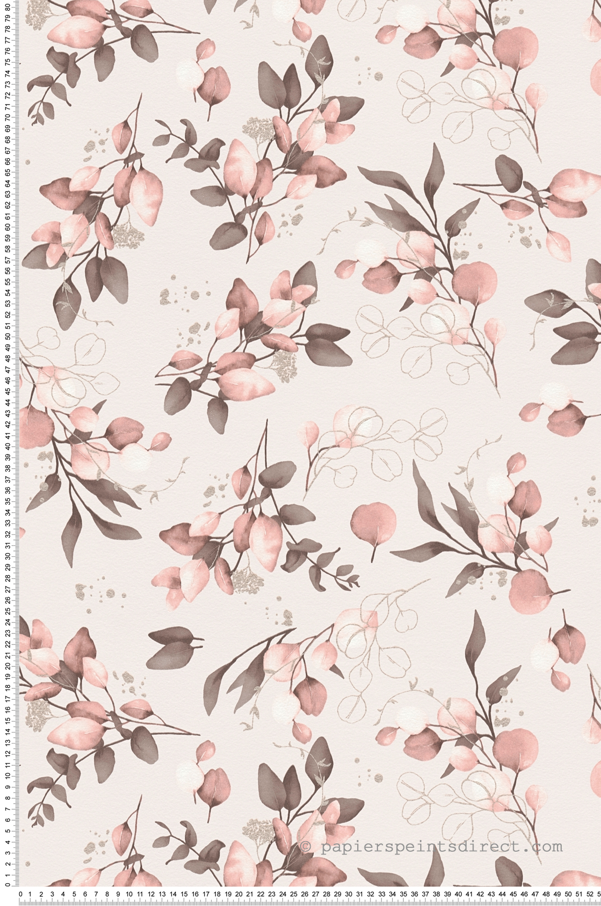 Papier peint Douce Nature rose métallisé - Pure Elegance d'A.S. Création | Réf. AS-397681
