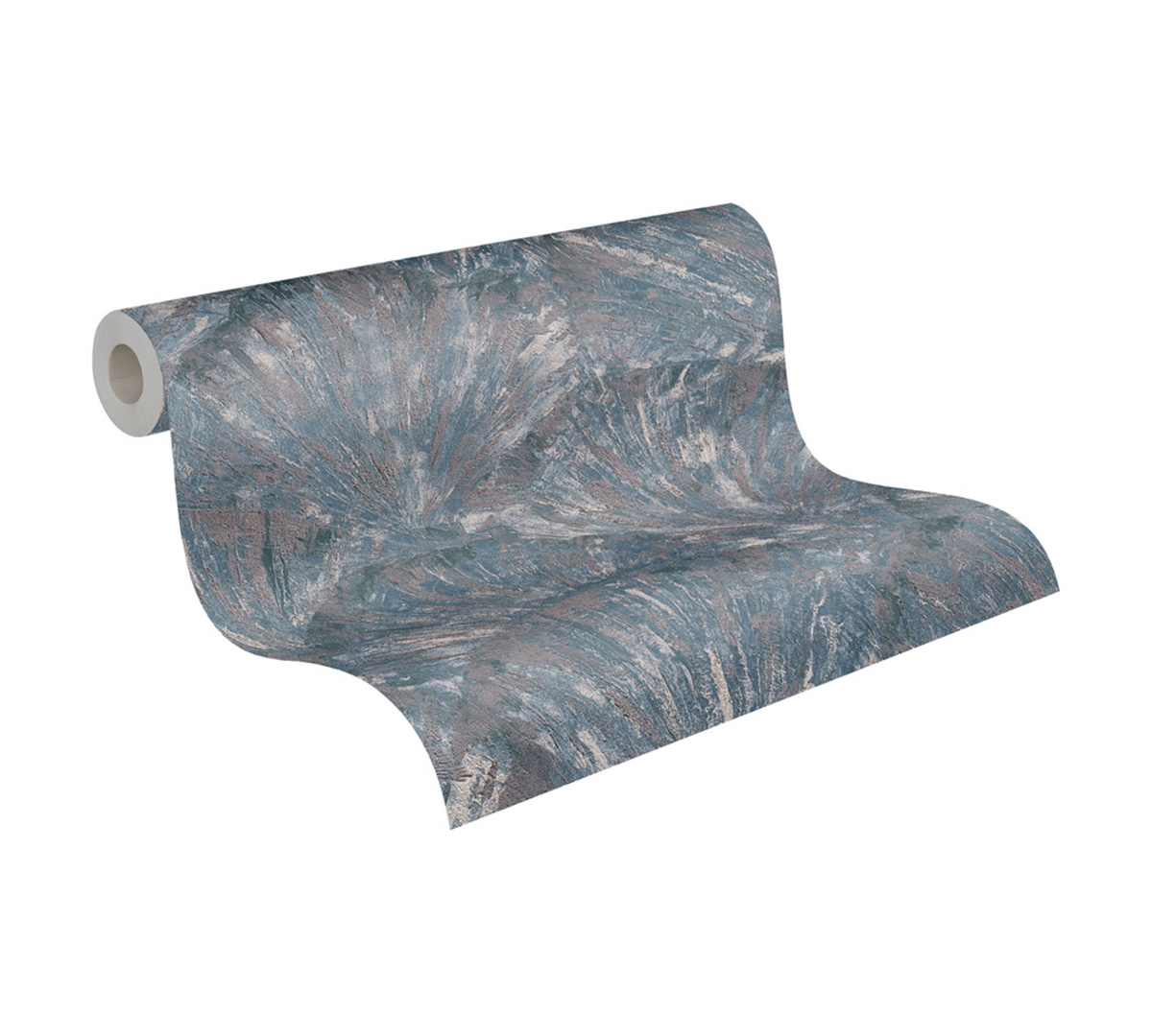 Papier peint Palme Éventail bleu jean - Metropolitan Stories 4 Hot Spots d'A.S. Création AMB1| Réf. AS-781985