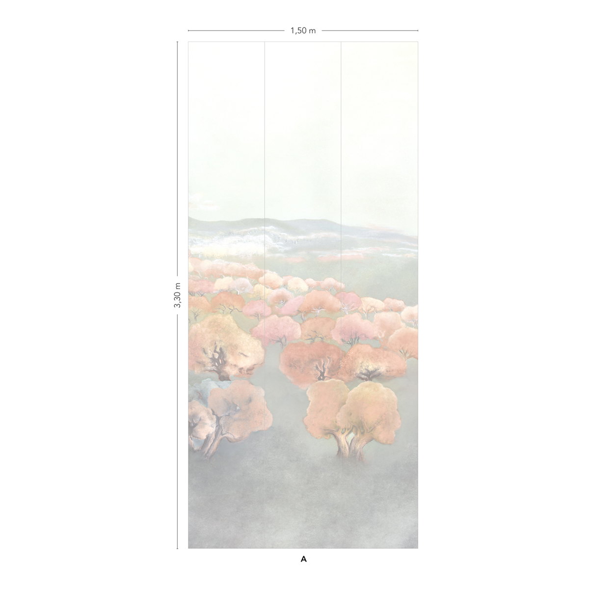 Papier peint panoramique Arbre Pastorale Original A - 1/2/3 AMBr - Isidore Leroy