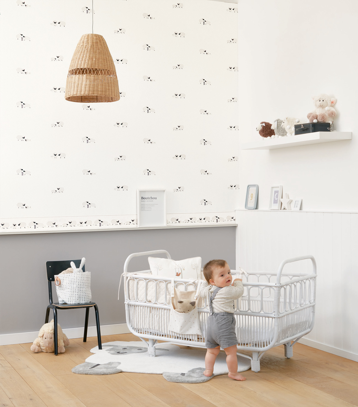 Papier peint Uni gris foncé - Rose & Nino de Casadéco AMB | Réf. RONI69869528