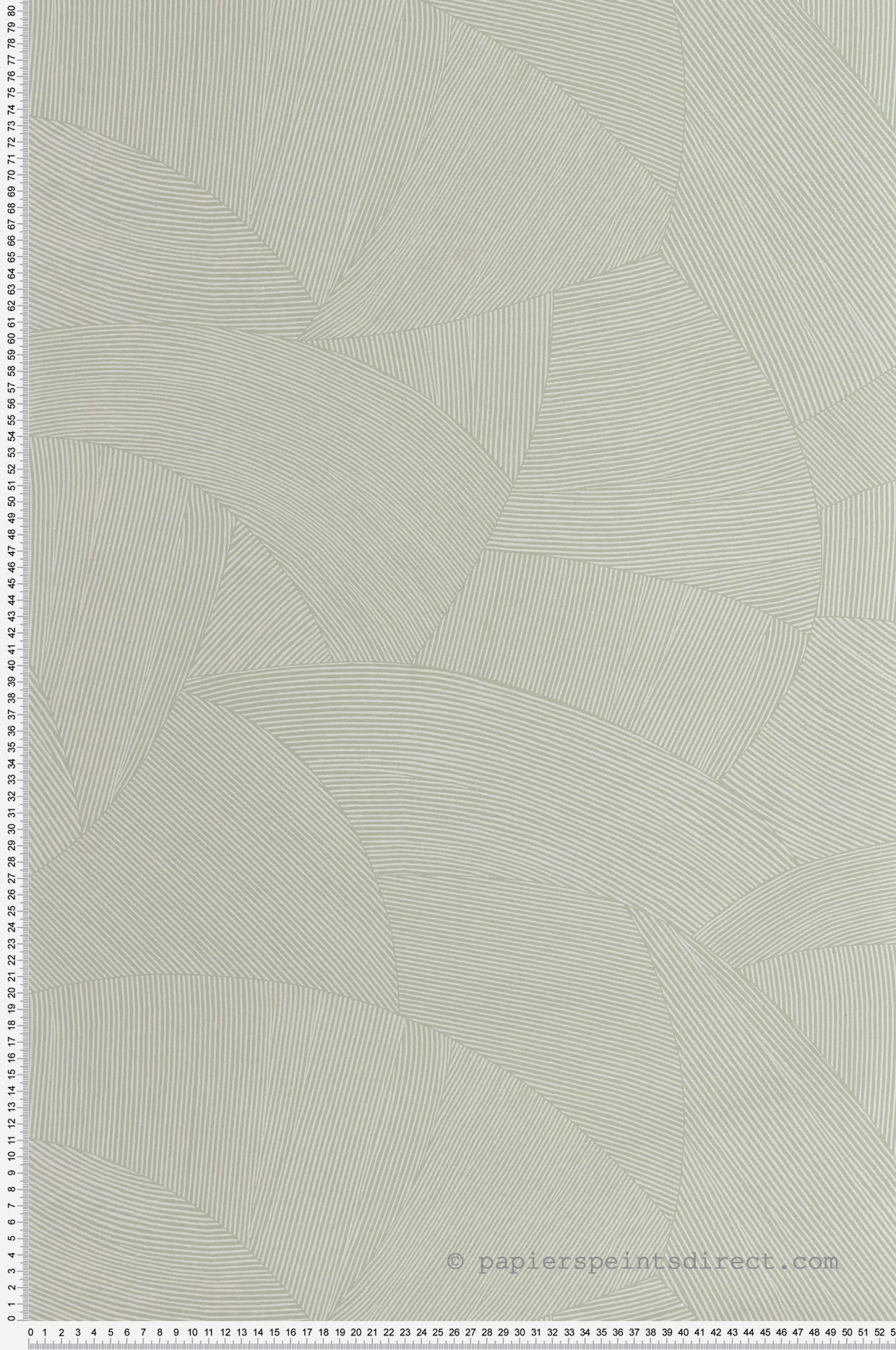 Papier peint Forme Strie Terra vert sauge - Origine de Casélio | Réf. OGN106067000