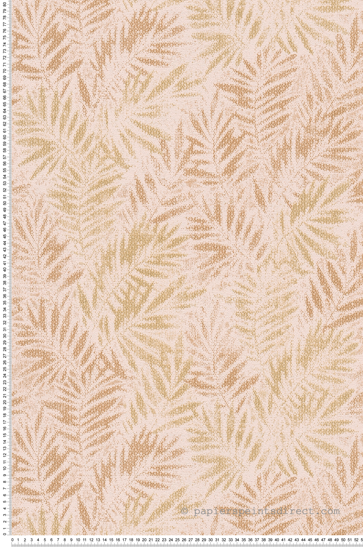 Papier peint Feuillage Métal Zoé nude doré - Metropolitan Stories 3 d'A.S. Création | Réf. AS-391203