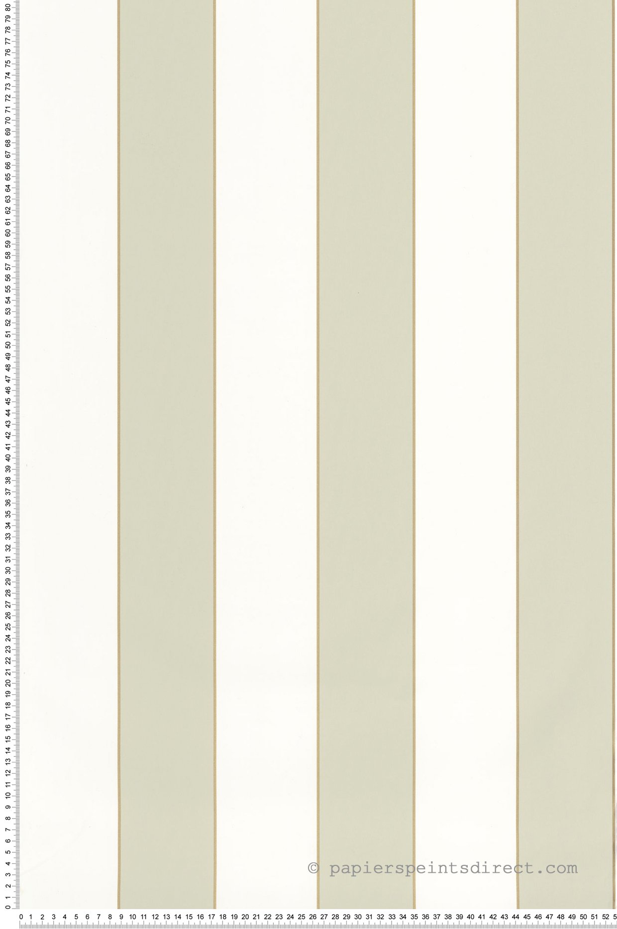 Papier peint Rayures Golden Lines vert amande or - Basics de Casélio | Réf. BAI101077036