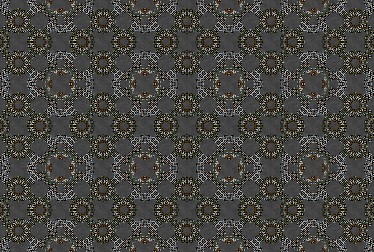 Papier peint panoramique Mosaïque Graphite 3 - Référence DD110591 - Intissé 200g/m2 - Standard 400 x 270