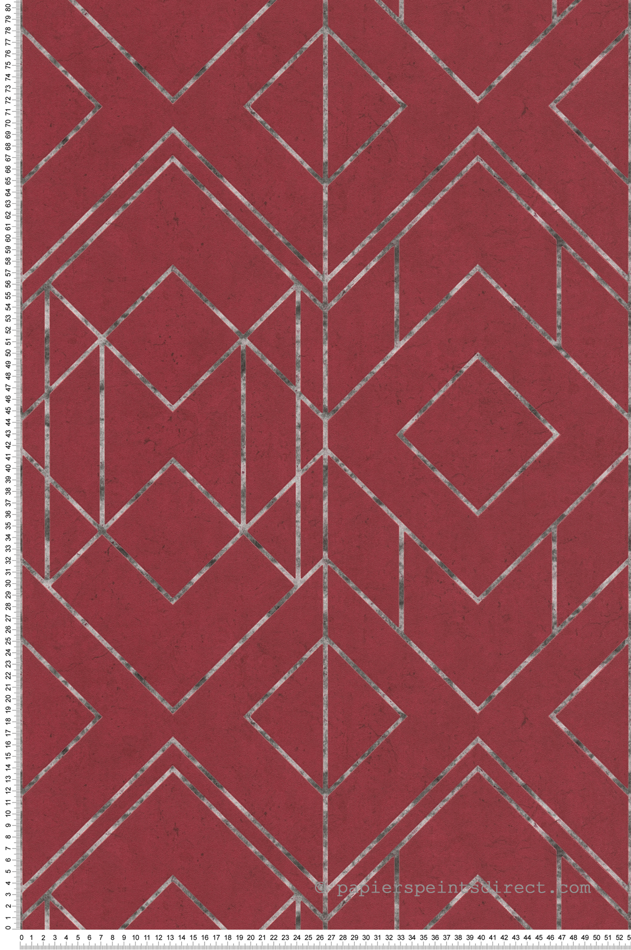 Papier peint Géométrique Ethnique rouge - Metropolitan Stories 2 d'AS Création | Réf. SP15529