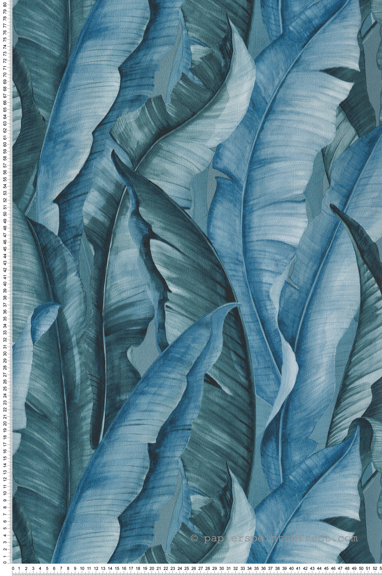 Papier peint Feuille de Bananier bleu - Shamal de Montecolino | Réf. MC-NHW1040