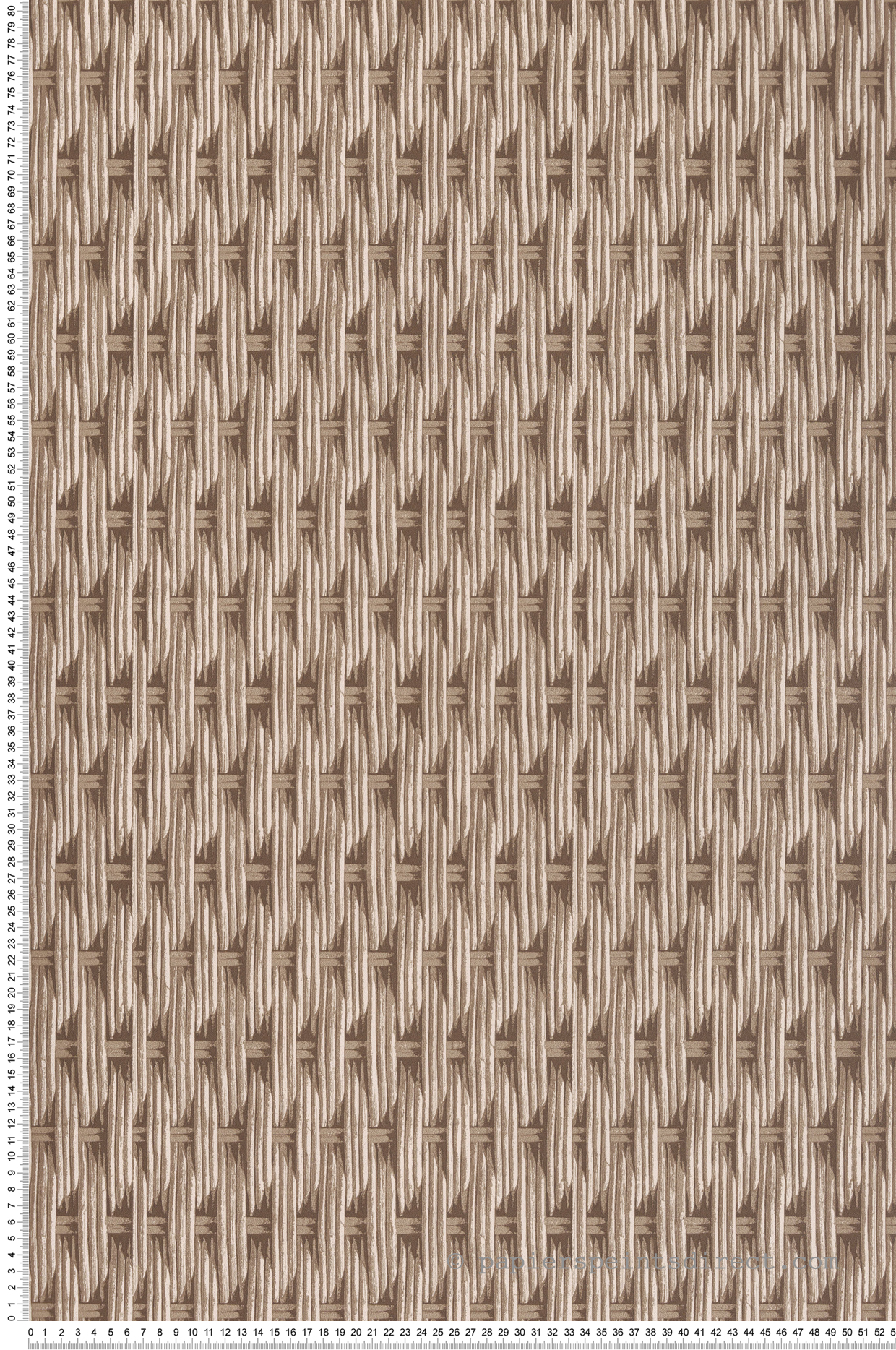 Papier peint Osier Tressé Louis beige rosé - Villa Rosalie de Lutèce | Réf. LTC-51224107