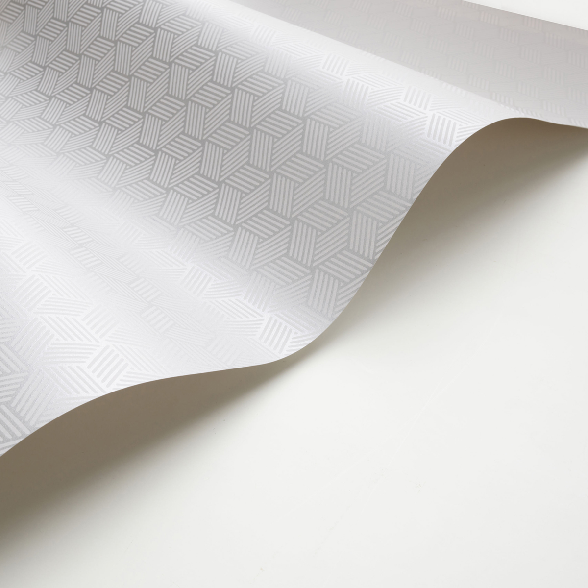 Papier peint Cube 3D Connexions Métallisé gris argenté - Alchimie de Casadéco AMB4| Réf. ALMI89949180