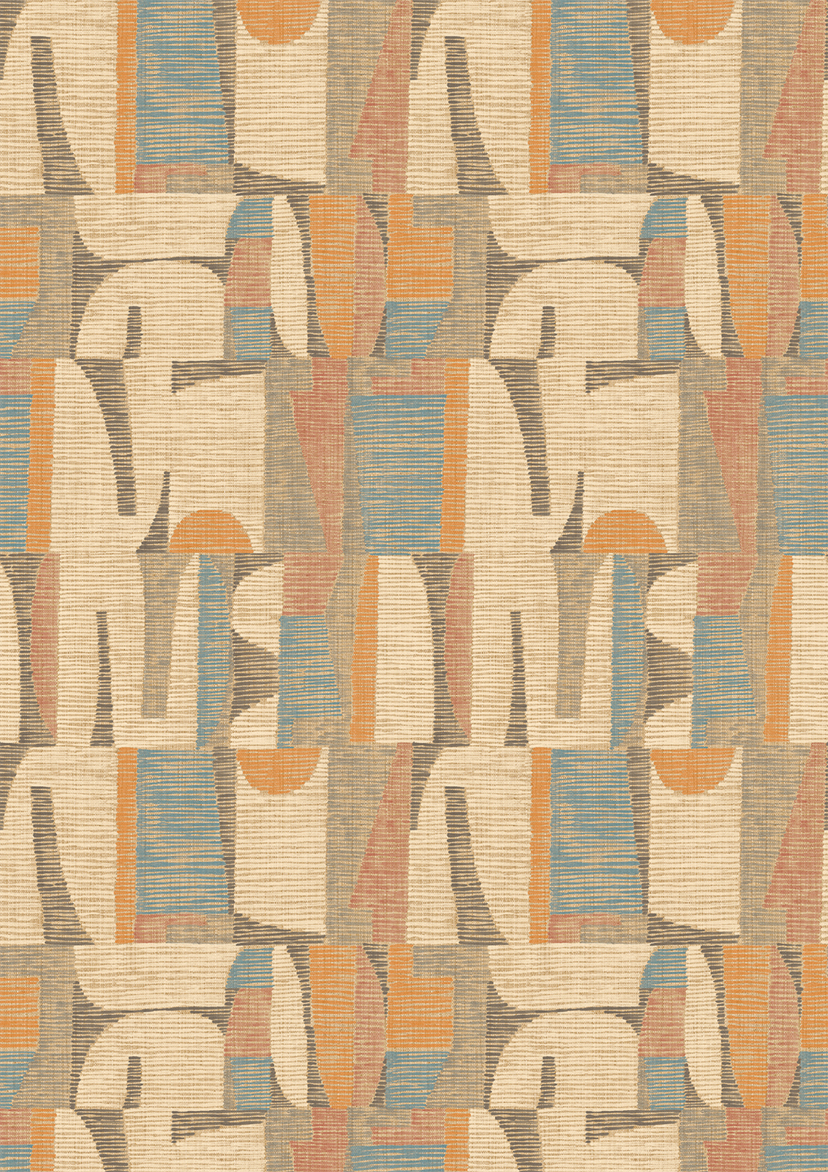 Papier peint Abstrait Géométrique beige - Atacama de Montecolino | Réf. MC-IMD28100