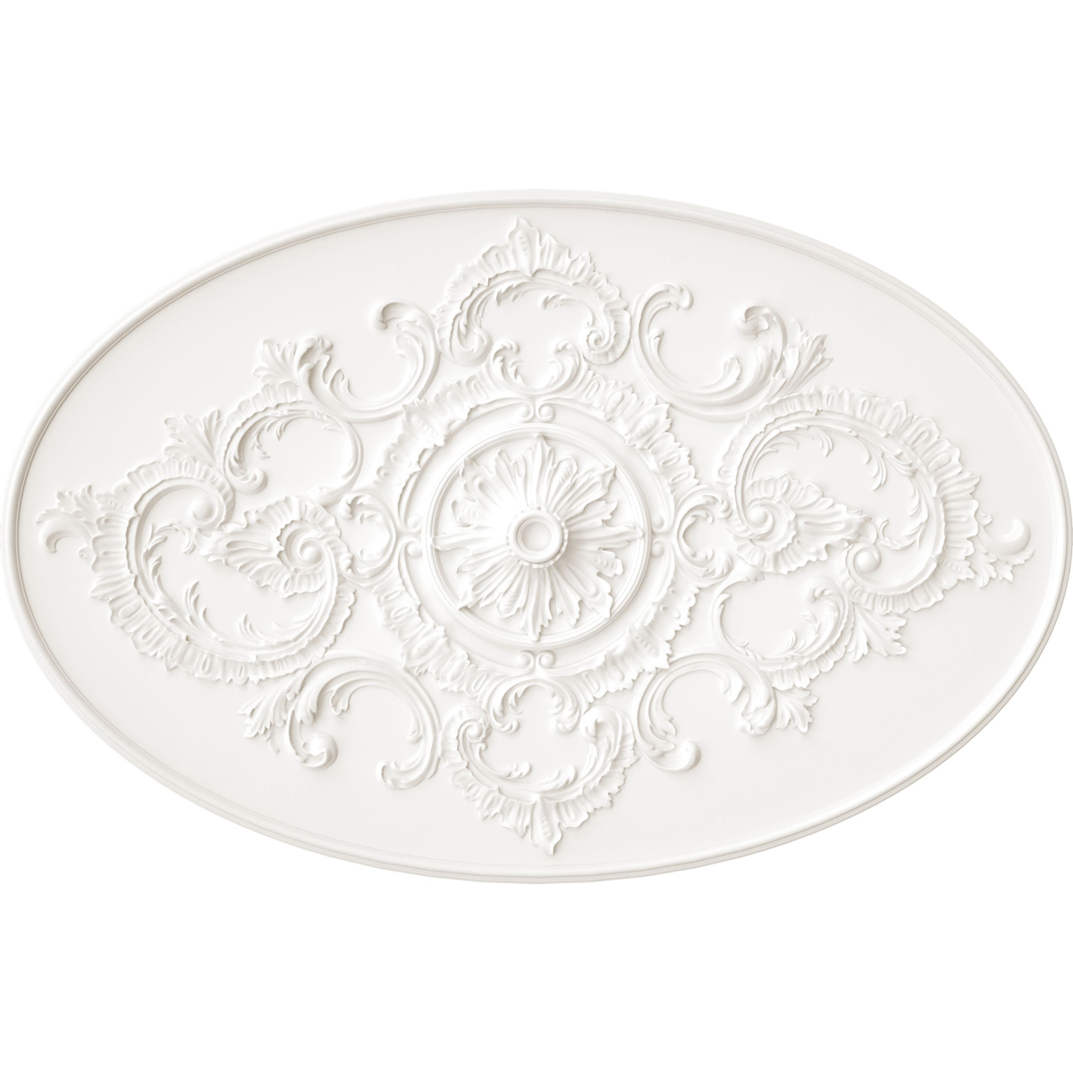 Papier peint Rosace Moulure l'Opéra blanc - Moulures & Co de Casadéco | Réf. MOCO201450304