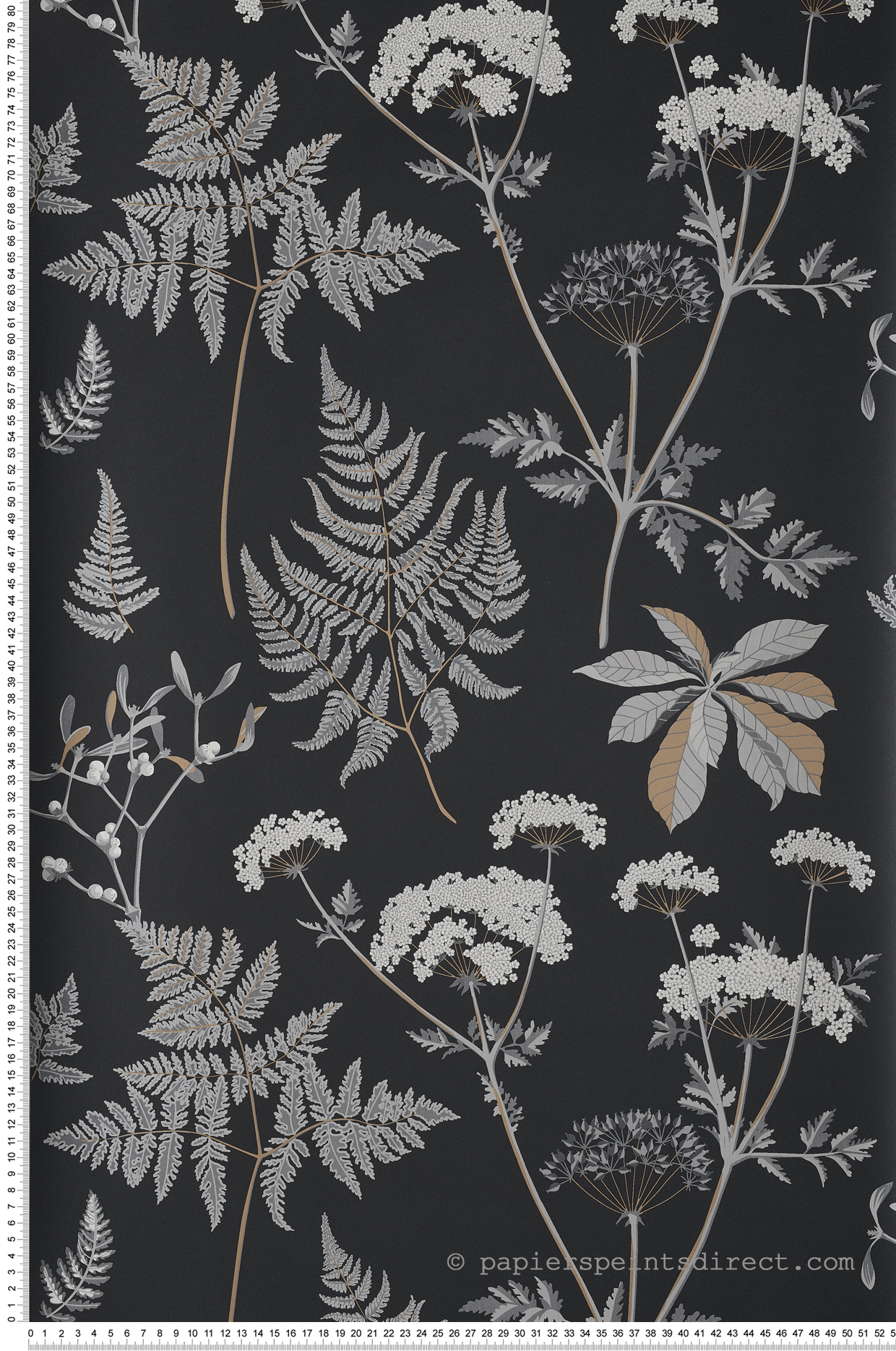 Papier peint Nature Countryside noir/gris/or - Moonlight de Casélio | Réf. MLG101279094