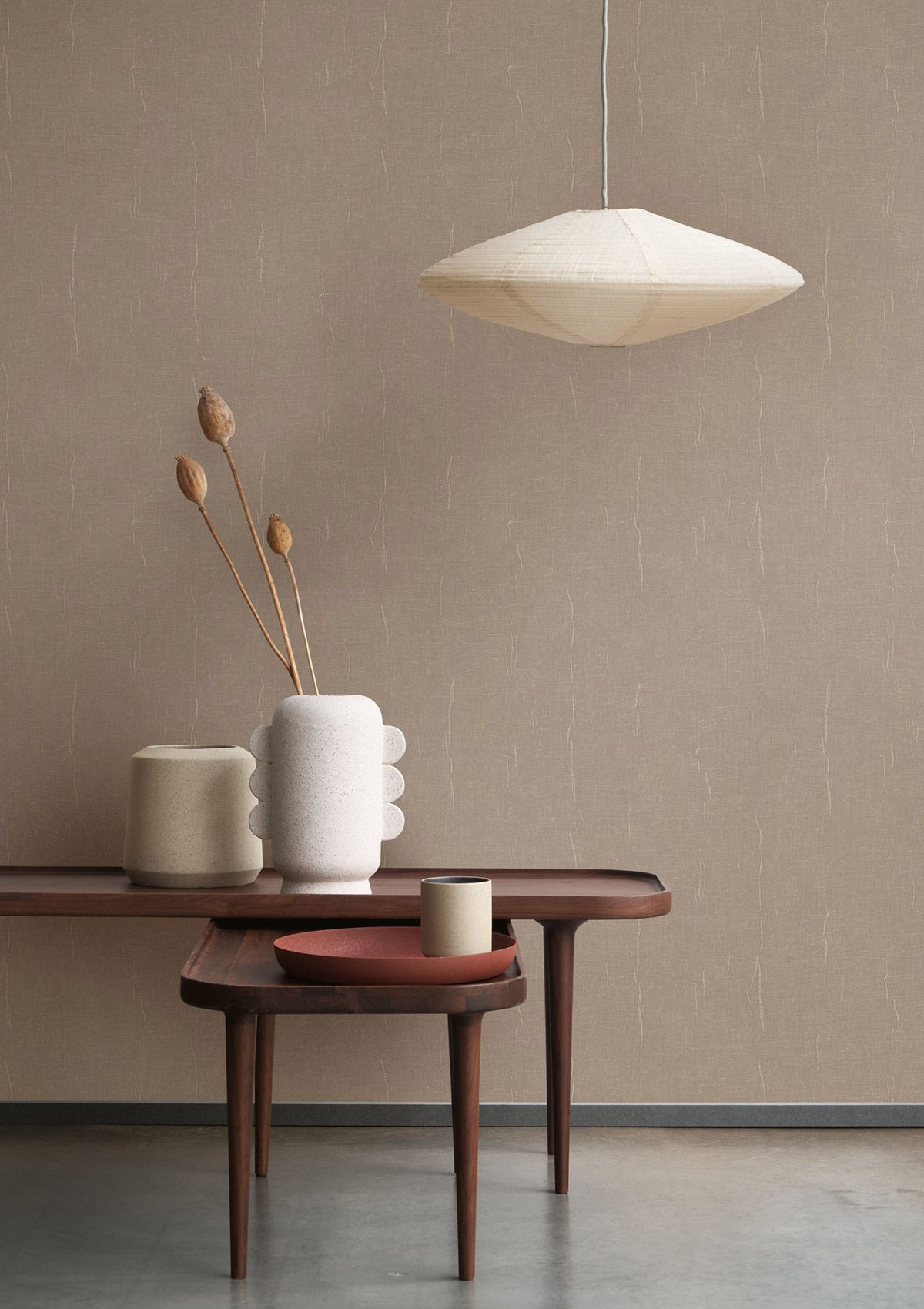 Papier peint Uni Etamine marron glacé - Etamine de Casadéco | Réf. ETAM200252626