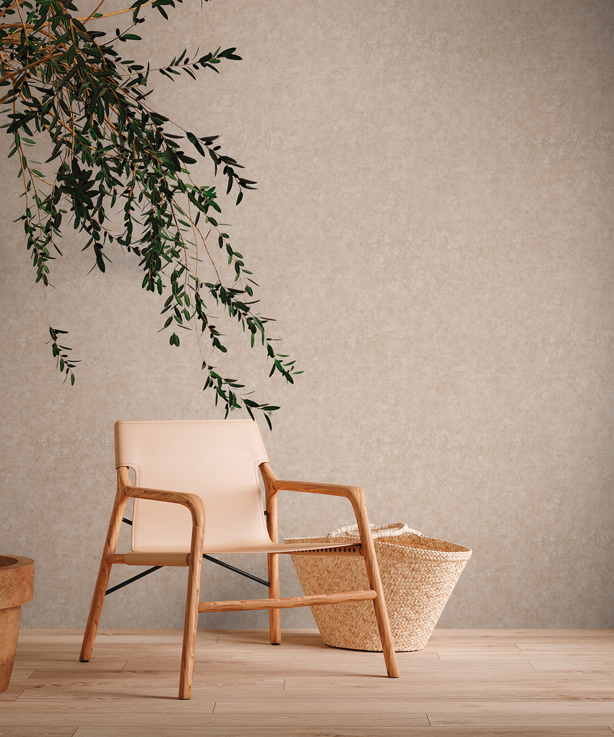 Papier peint Matière Béton brun rosé - Metropolitan Stories 3 d'A.S. Création AMB2 |  Réf. AS-392234