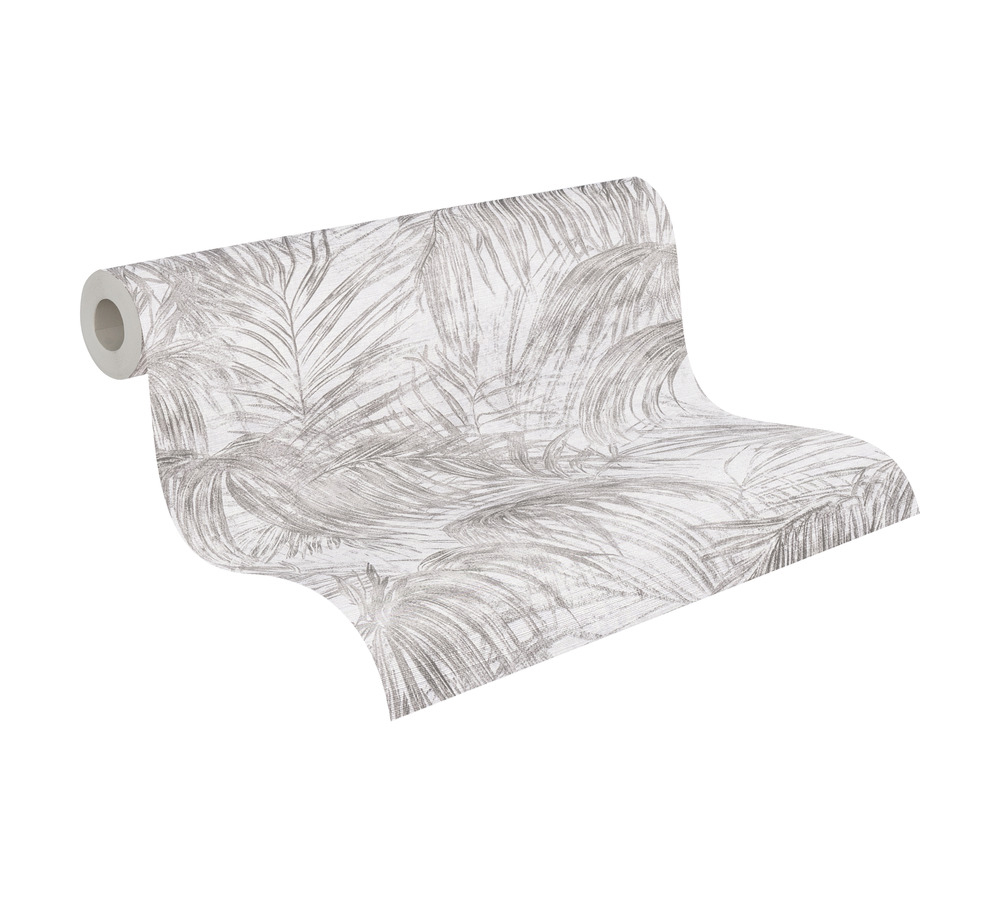 Papier peint Feuilles Jungle Croquis noir blanc - Metropolis Michalsky 6 de Livingwalls ROLL | Réf. AS-399813