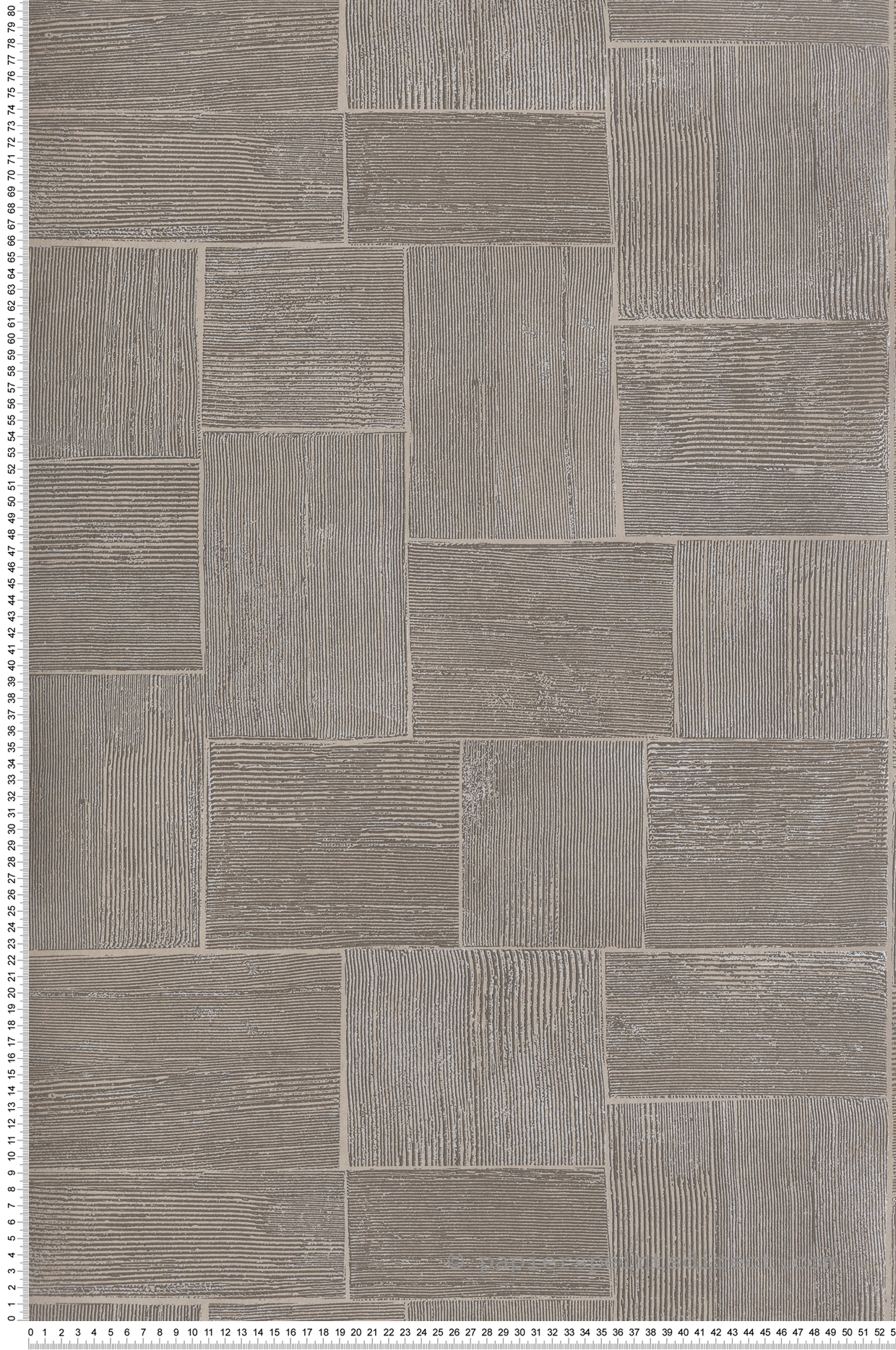 Papier peint Carreaux Giraldo taupe argenté - The Texture Book de Masureel | Réf. MAS-SPI302