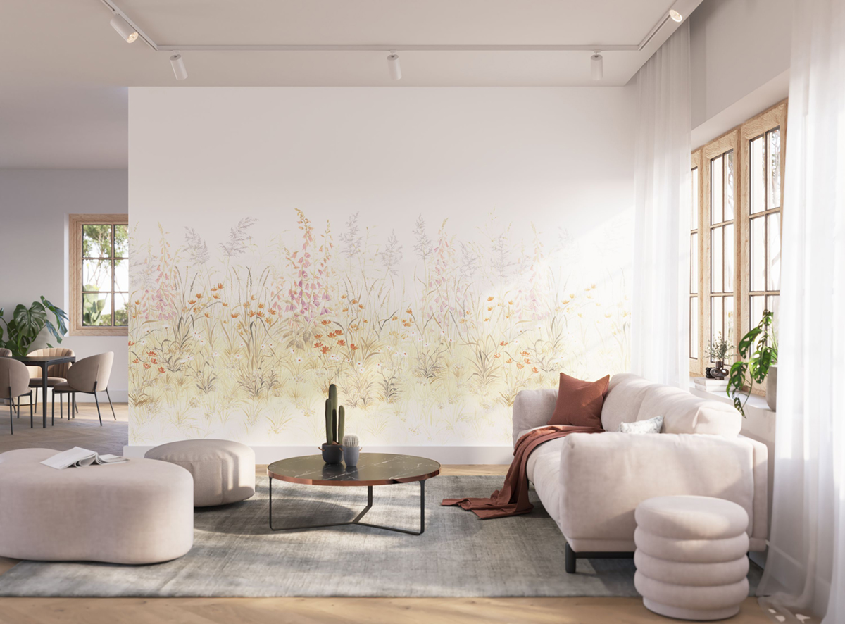 Papier peint panoramique Fleur Maison d'été S vert 300X250 - Wonderwalls 2 de Casadéco AMB2 | Réf. WDWD200107407