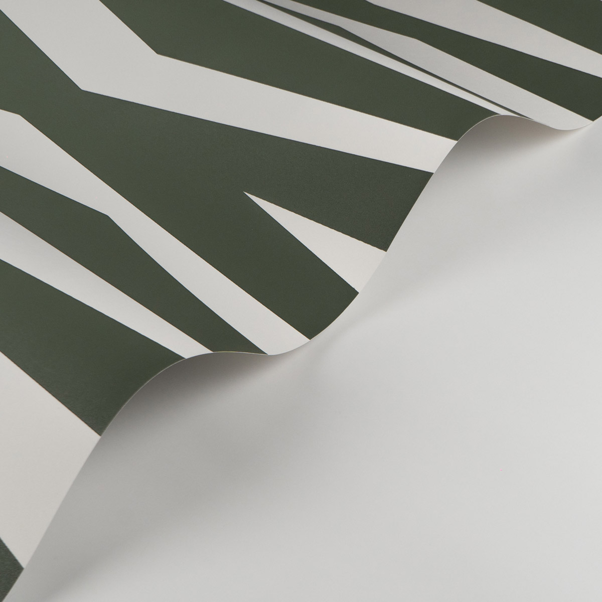 Papier peint Rayures Zebra vert sapin - Color Game de Casadéco AMB| Réf. GAME200637979