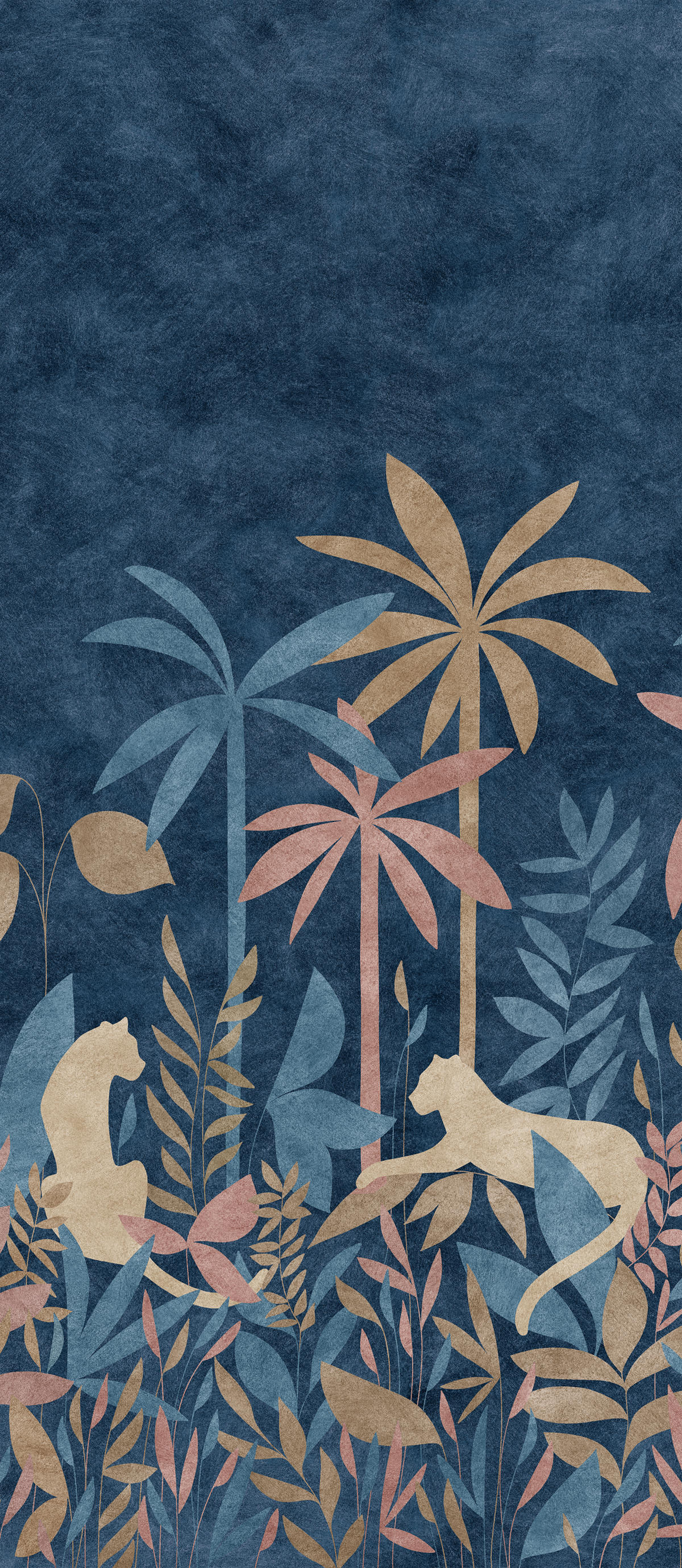 Papier peint panoramique Paradis des Tigres Nocturne Multico C - 7/8/9 - Isidore Leroy