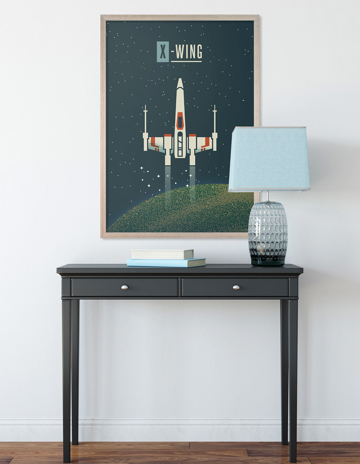 Affiche X-Wing Star Wars - Affiche décorative Komar Into Wonderland